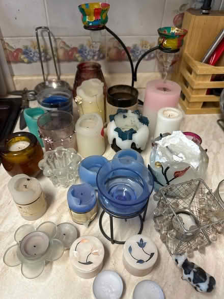 Photo of free Part used candles and holders (Bedfont TW14) #1