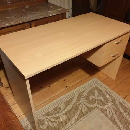 Photo of free 2 Drawer Desk, beech effect (Westbere CT2) #2