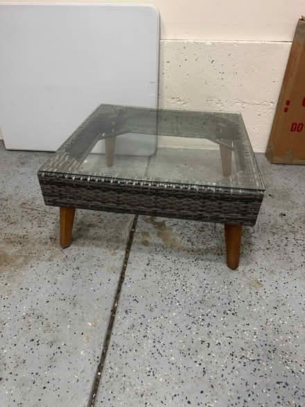 Photo of free Patio coffee table (Caltrain San Antonio Station) #2