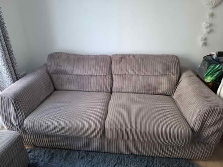 Photo of free Sofa and footstall (West moors ferndown dorset) #1