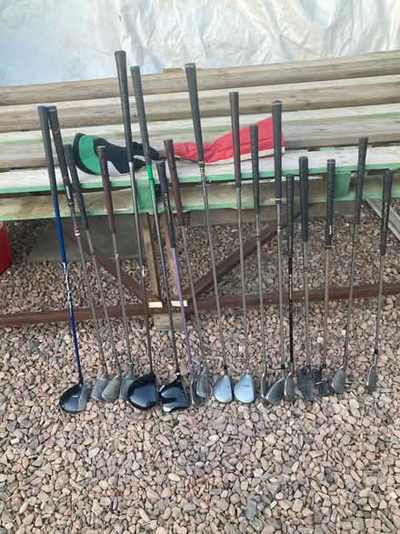 Photo of free 17 child golf clubs plus 2 covers (Blackford EH9) #1