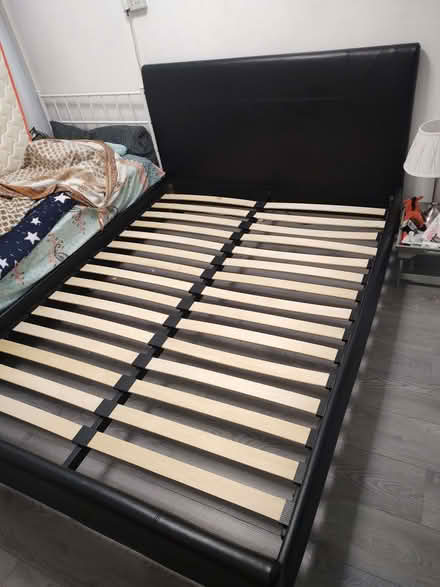 Photo of free King size bed frame and mattress (Daimler Green CV6) #3