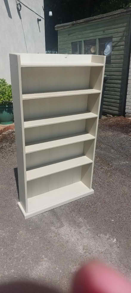 Photo of free Free standing wooden shelving unit (Bolehill, Wirksworth DE4) #1