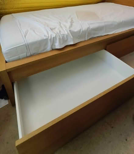 Photo of free IKEA malm single bed n mattress (MK6 Woughton) #2