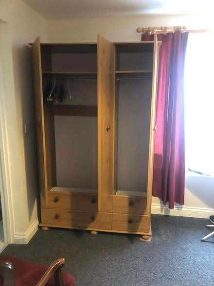 Photo of free Wooden wardrobe with multiple drawers (Selhurst CR0) #1