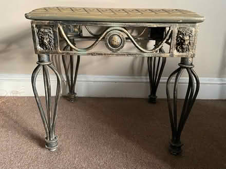 Photo of free Ornate metal and glass table (Woolwich SE18) #1