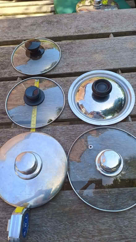 Photo of free 5 saucepan lids - mostly small (The Nurserylands TW12) #2