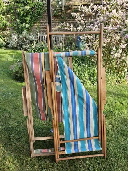 Photo of free Two wood deckchairs need new canvas (TW1 East Twickenham) #1