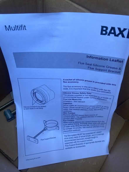 Photo of free Pipe thing/flue seal - Baxi? (Horsham RH13) #3