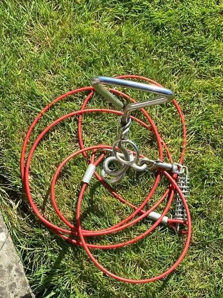 Photo of free 10ft Dog Tie-Out Cable with Spiral Stake (Carlisle CA1) #1