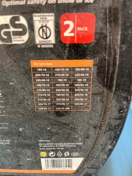 Photo of free Snow chain set (DE56 - Duffield) #3