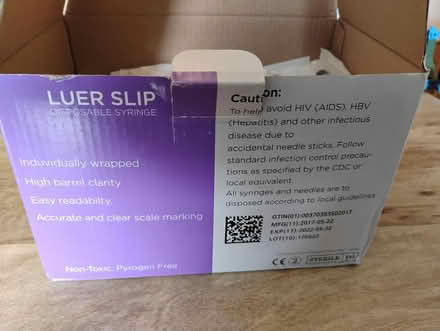 Photo of free 3mL medication syringes (Darien) #2