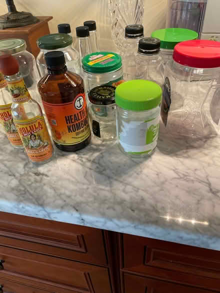 Photo of free Assorted glass & plastic jars (Reading, off West st) #1