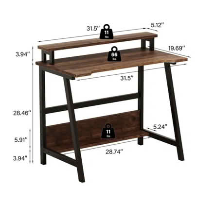 Photo of free Small office desk (Inwood) #2