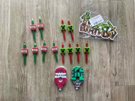 Photo of free Minecraft 8th birthday cake candles (Alsager ST7) #1