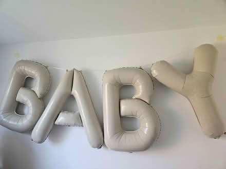 Photo of free Giant Oh Baby Letter Balloons (Bestwood Park Estate NG5) #1