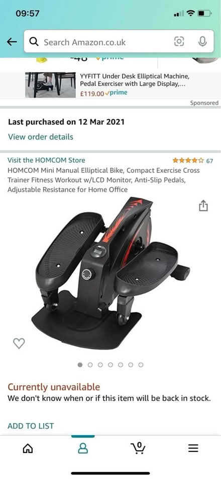 Photo of free Cross trainer workout machine (Lewisham SE13) #2