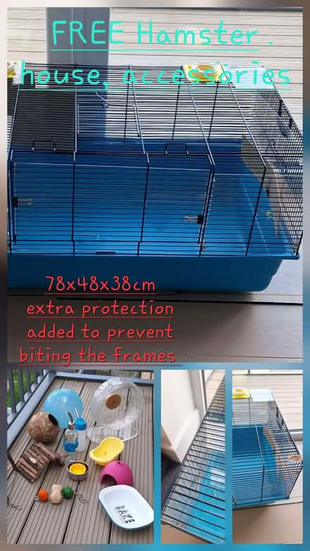 Photo of free Hamster cage and accessories (Hendon, The Hyde NW9) #1