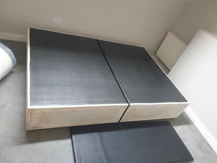 Photo of free Double bed base with headboard (Ringsend) #1