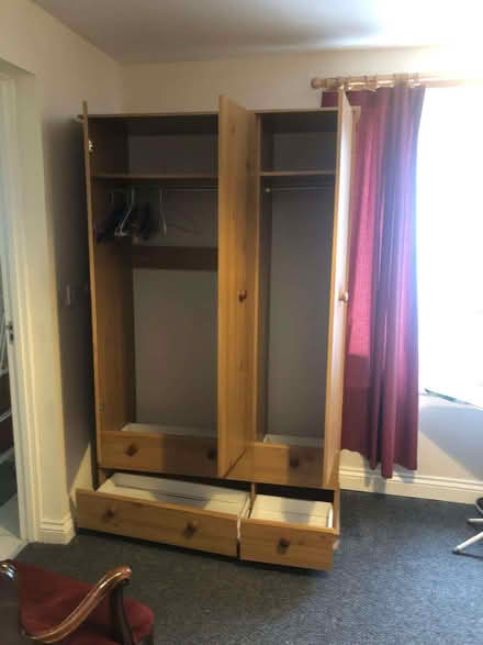 Photo of free Wooden wardrobe with multiple drawers (Selhurst CR0) #4