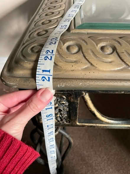 Photo of free Ornate metal and glass table (Woolwich SE18) #4