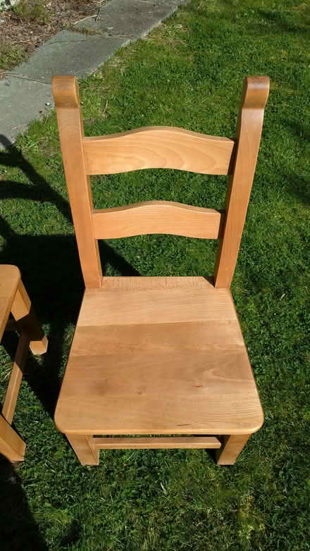 Photo of free 2 x solid wood chairs (Catford SE6) #1