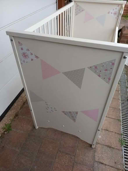 Photo of free Charming Drop Side Vintage White Cot (Berden CM23) #1