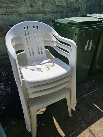 Photo of free 4 Garden chairs (Kempshott RG22) #1
