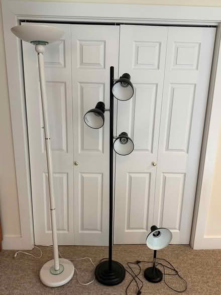 Photo of free Three lamps (Beethoven Ave, Waban, MA) #1