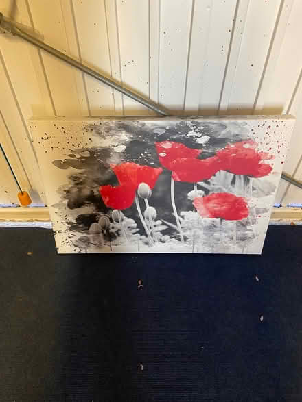 Photo of free Red black and grey wall art canvas (Colchester CO2) #1
