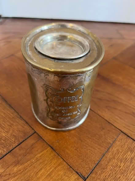 Photo of free Brass coffee caddy (Latchford WA4) #3