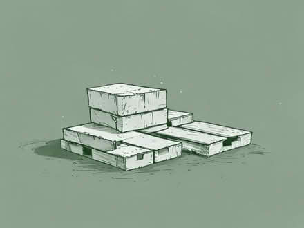 Photo of Bricks/breezeblocks/wooden pallets for use on allotment (California IP3) #1