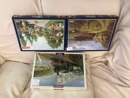 Photo of free Three jigsaw puzzles of scenes with steam engines in them (Rothley LE7) #1