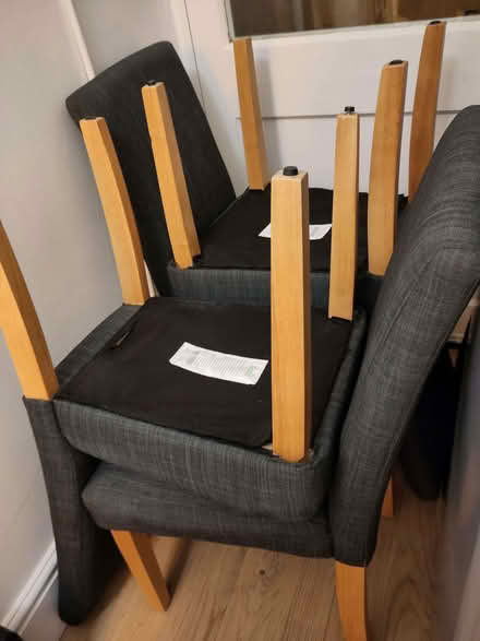 Photo of free Dunelm Hugo charcoal dining chair x 4 (Clifton BS8) #1
