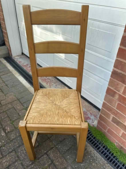 Photo of free Two wicker dining chairs (Bicester OX26) #1