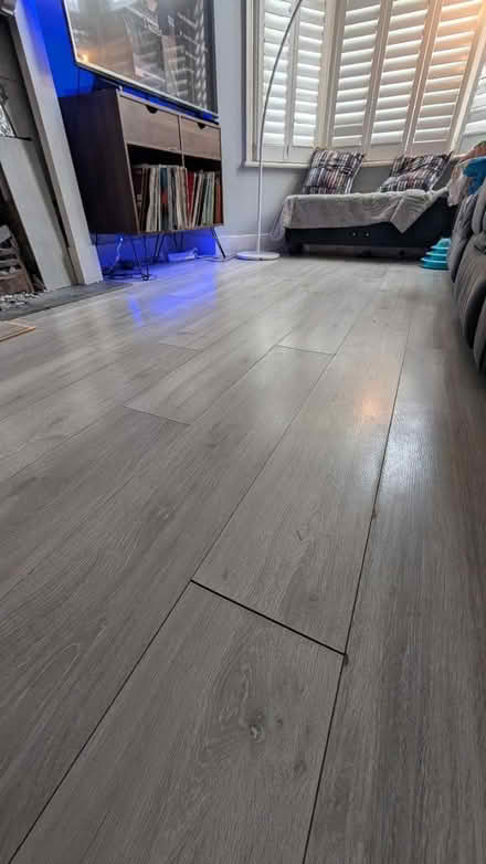 Photo of free Loads of grey laminate flooring (East dulwich) #1