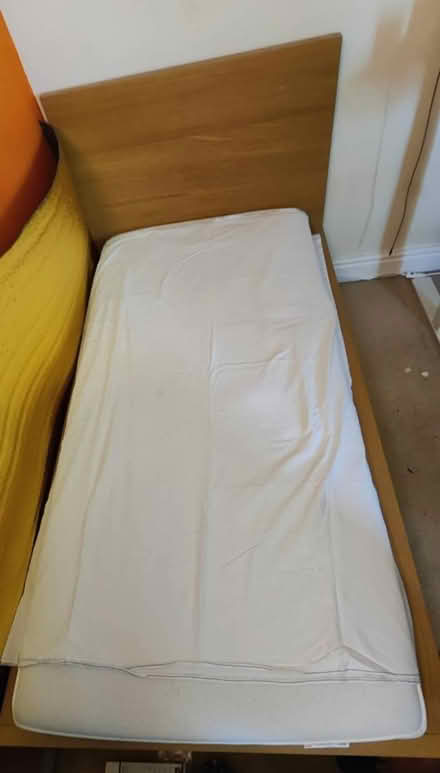 Photo of free IKEA malm single bed n mattress (MK6 Woughton) #1