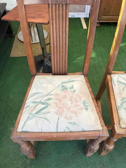 Photo of free 4 oak chairs (Southport PR9) #2