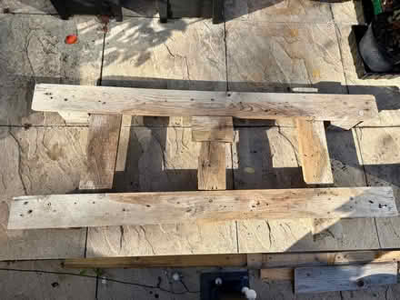 Photo of free Rustic pallet planter stand (Great Maplestead CO9) #1