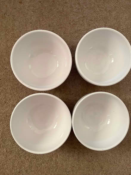 Photo of free 4 White Ceramic Bowls (BR6) #1