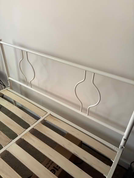 Photo of free Solid metal bed frame -double (Ealing W13) #2