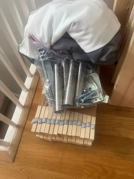 Photo of free Double bed frame, IKEA Lyngör (Market Ward CB1) #4