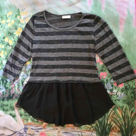 Photo of free Black Gray Striped Shirt - 1X (West 7th) #1