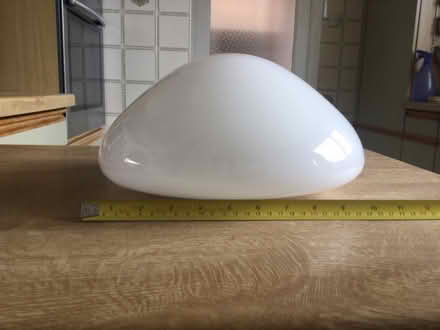 Photo of free White glass dome from ceiling light fitting (Coombe Dingle BS9) #1