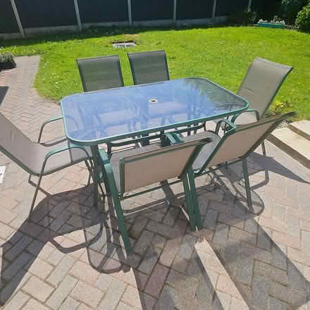 Photo of free Glass top garden table & chairs (Nenagh) #2