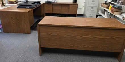 Photo of free Desk, Credenzas, File Cabinet (Newburg & Ann Arbor Trail) #2