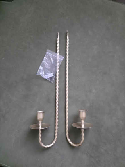 Photo of free 2 gold look candle sconces (Ringmer) #1