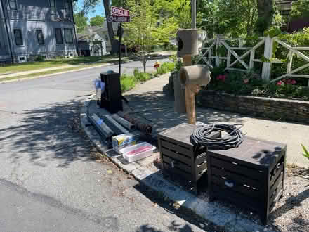 Photo of free Desk, Garden Hose Reels & More (Melrose Highlands) #1