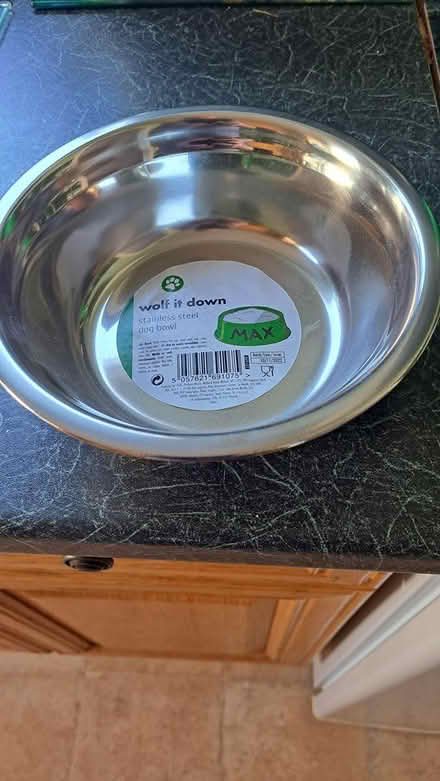 Photo of free Stainless steel dog bowl brand new (Littlehaven) #1