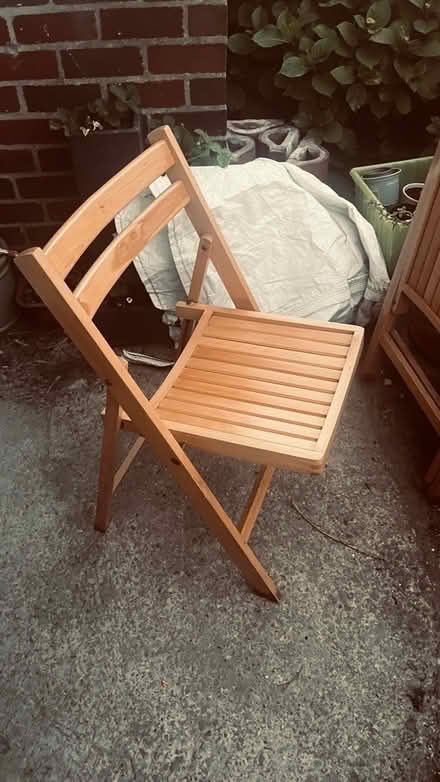 Photo of free Pair of Folding Wooden Chairs (Bowerham LA1) #1